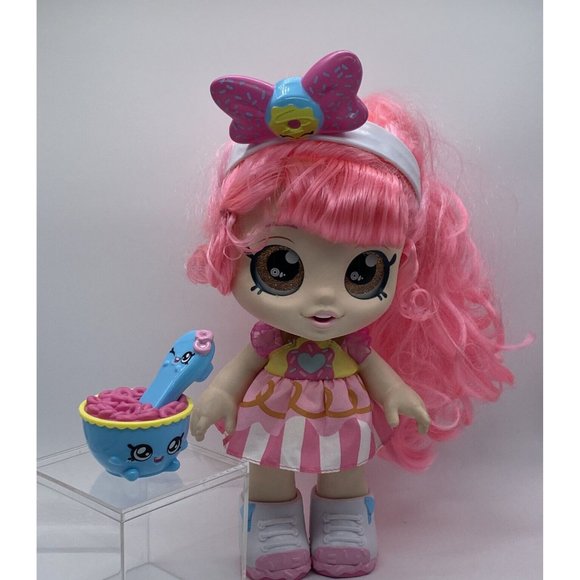 KINDI FRIENDS, KINDI KIDS, DONATINA WITH HEADBAND AND SNACK BOWL! - Picture 1 of 11